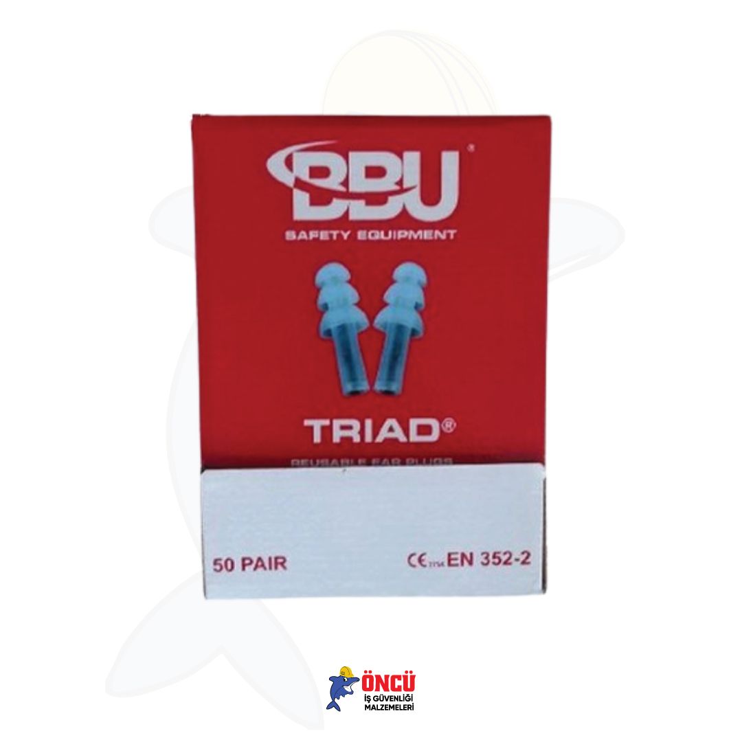BBU SAFETY EQUİPMENT KULAK TIKACI BBU EP600 TRİAD 25,7DB 50 ÇİFT (50 ADET)