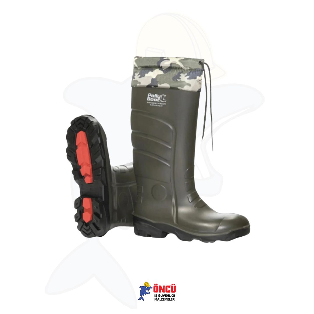 POLLY BOOT KAMUFLAJ UZUN BOĞAZLI BAĞCIKLI AV ÇİZMESİ 